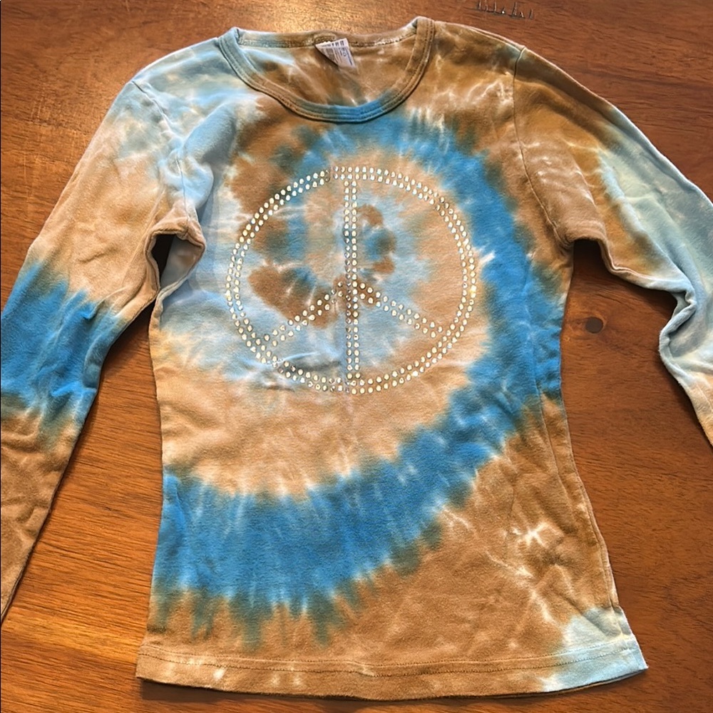 Tie-Dye Peace Sign Kids Shirt
